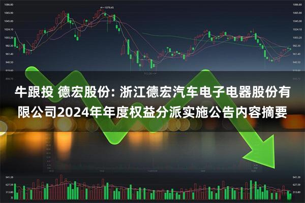 牛跟投 德宏股份: 浙江德宏汽车电子电器股份有限公司2024年年度权益分派实施公告内容摘要